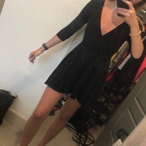 Black wrap dress from Urban Outfitters